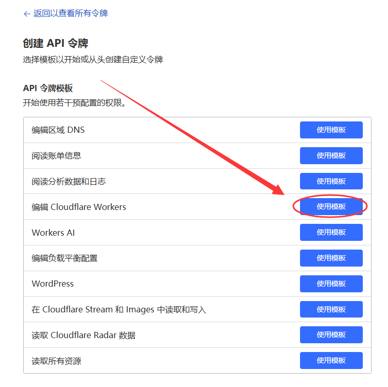 Cloudflare Workers模版